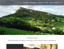 Tablet Screenshot of domainedepouilly.com